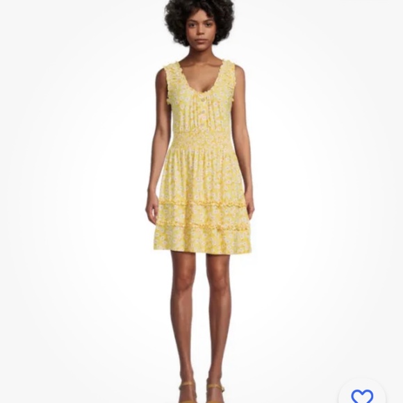 No Boundaries Smocked Tiered Sleeveless Ruffled Dress Size Large (11-13) NEW - Picture 4 of 12